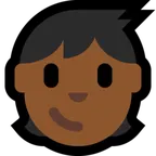 child: medium-dark skin tone untuk platform Microsoft