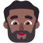 Microsoft dla platformy man: medium-dark skin tone, beard