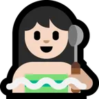 Microsoft 플랫폼을 위한 person in steamy room: light skin tone