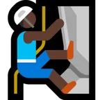 Microsoft dla platformy man climbing: dark skin tone