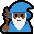man mage: medium-dark skin tone for Microsoft-plattformen