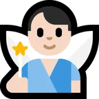 Microsoft platformon a(z) man fairy: light skin tone képe