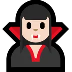 woman vampire: light skin tone pentru platforma Microsoft