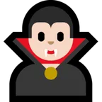 vampire: light skin tone untuk platform Microsoft