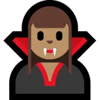 woman vampire: medium skin tone สำหรับแพลตฟอร์ม Microsoft