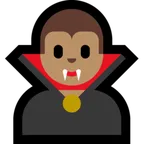 man vampire: medium skin tone สำหรับแพลตฟอร์ม Microsoft