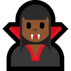 woman vampire: medium-dark skin tone für Microsoft Plattform