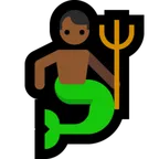 merman: medium-dark skin tone untuk platform Microsoft