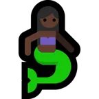 merperson: dark skin tone untuk platform Microsoft