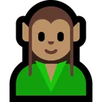 elf: medium skin tone untuk platform Microsoft