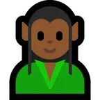 elf: medium-dark skin tone untuk platform Microsoft