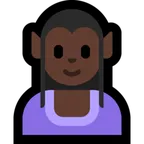 woman elf: dark skin tone per la piattaforma Microsoft