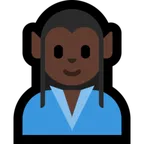 Microsoft 플랫폼을 위한 man elf: dark skin tone