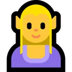 Microsoft platformu için woman elf