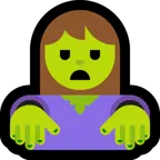 Microsoft প্ল্যাটফর্মে জন্য woman zombie