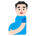 pregnant man: light skin tone per la piattaforma Microsoft