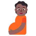 Microsoft dla platformy pregnant person: medium-dark skin tone