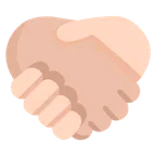 Microsoft dla platformy handshake: medium-light skin tone, light skin tone