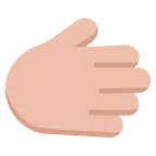 rightwards hand: medium-light skin tone per la piattaforma Microsoft