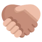 handshake: medium skin tone, medium-light skin tone per la piattaforma Microsoft