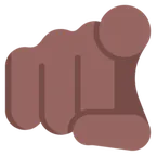index pointing at the viewer: medium-dark skin tone per la piattaforma Microsoft