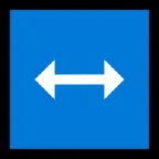 left-right arrow for Microsoft platform