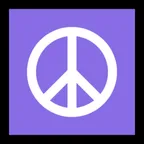 Microsoft প্ল্যাটফর্মে জন্য peace symbol