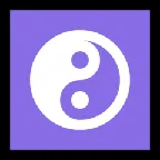 yin yang för Microsoft-plattform