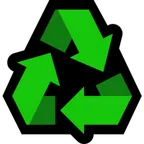 recycling symbol voor Microsoft platform