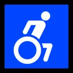 wheelchair symbol لمنصة Microsoft