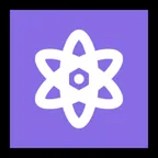 Microsoft प्लेटफ़ॉर्म के लिए atom symbol