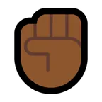 raised fist: medium-dark skin tone per la piattaforma Microsoft
