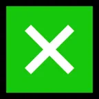 cross mark button per la piattaforma Microsoft