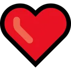 Microsoft प्लेटफ़ॉर्म के लिए red heart