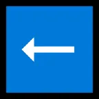 left arrow for Microsoft platform