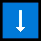 Microsoft platformon a(z) down arrow képe