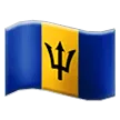 flag: Barbados لمنصة Samsung
