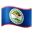 flag: Belize لمنصة Samsung