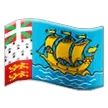 Samsung प्लेटफ़ॉर्म के लिए flag: St. Pierre & Miquelon