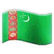 flag: Turkmenistan voor Samsung platform
