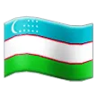 flag: Uzbekistan for Samsung platform