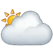 sun behind large cloud עבור פלטפורמת Samsung