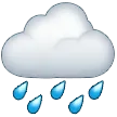 cloud with rain för Samsung-plattform