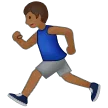 Samsung dla platformy man running: medium-dark skin tone