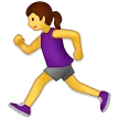 Samsung 平台中的 woman running