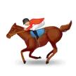 horse racing: medium-light skin tone สำหรับแพลตฟอร์ม Samsung