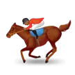horse racing: medium-dark skin tone per la piattaforma Samsung