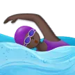 woman swimming: dark skin tone for Samsung platform