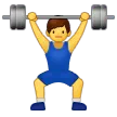 man lifting weights för Samsung-plattform