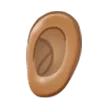 Samsung 플랫폼을 위한 ear: medium skin tone